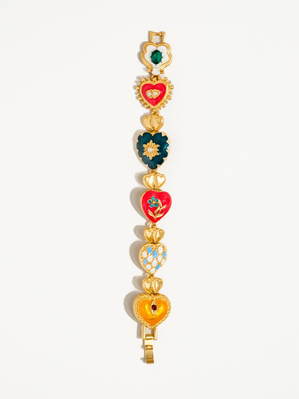 Gold Boho Heart Color Bracelet