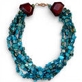 Chunky Turquoise Beaded Collar