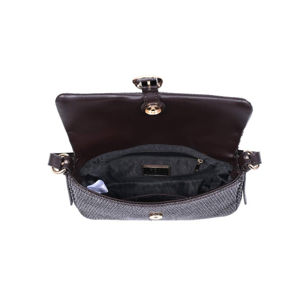 Midnight Woven Shoulder Bag