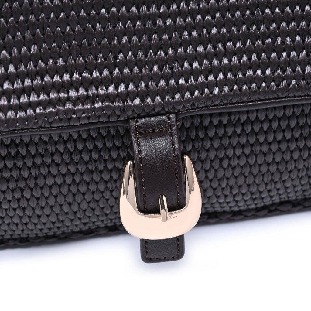 Midnight Woven Shoulder Bag