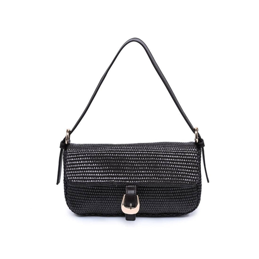 Midnight Woven Shoulder Bag