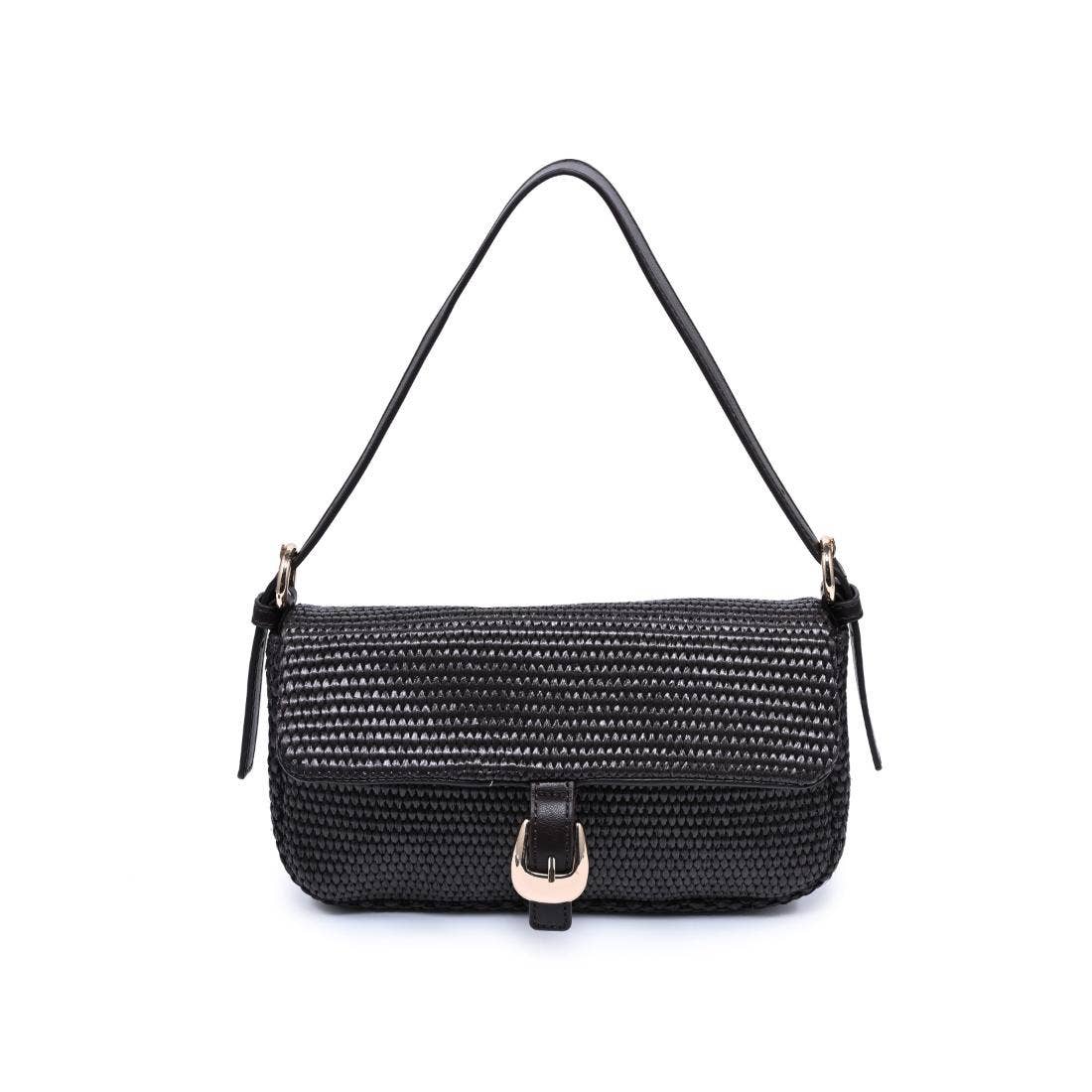 Midnight Woven Shoulder Bag
