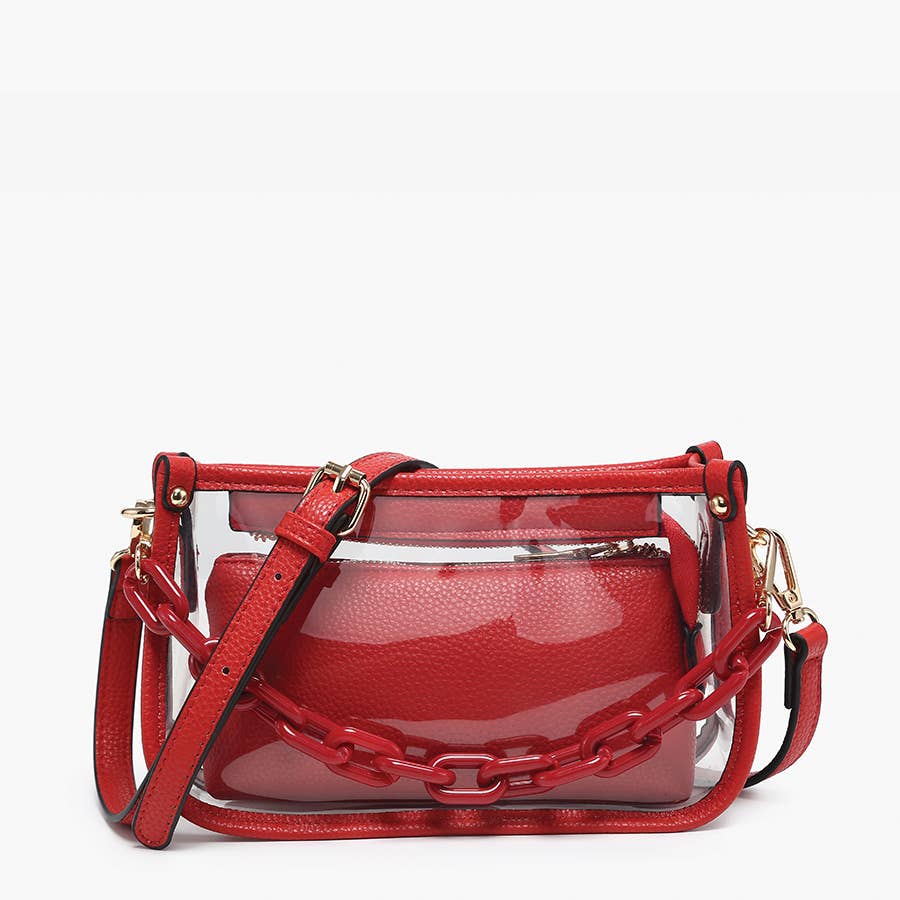 Clear Chain Crossbody Bag