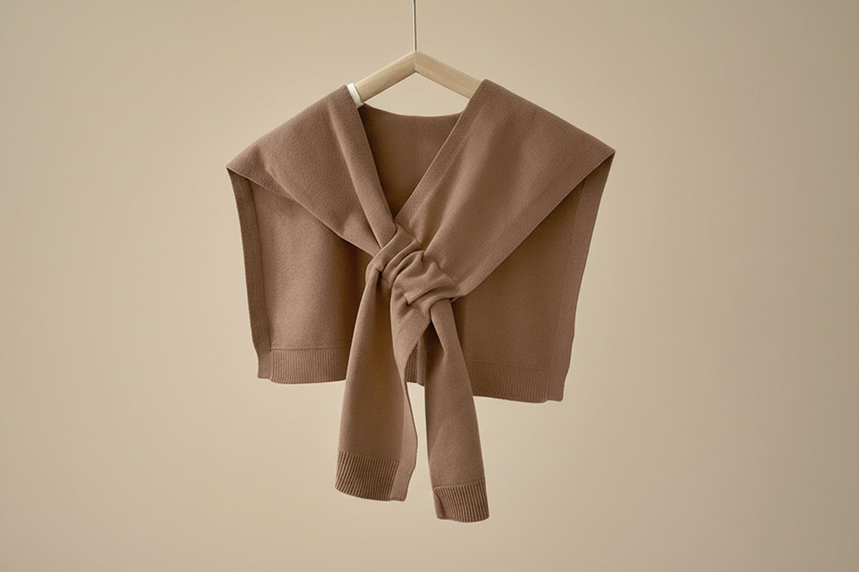 Knit Cross Cape