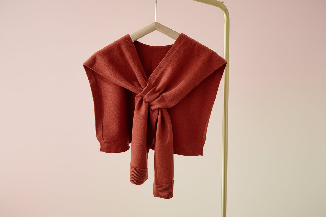 Knit Cross Cape