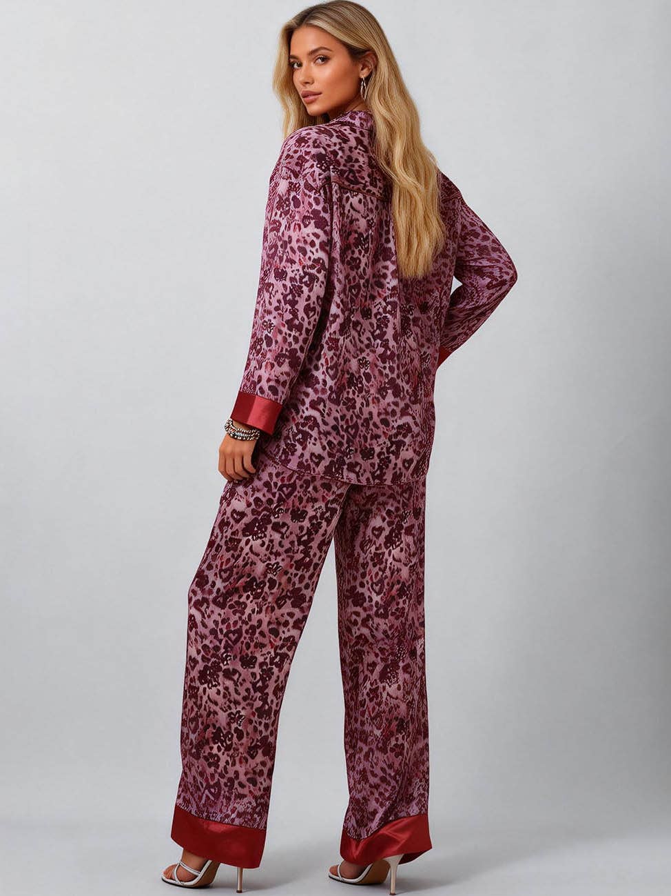 Leopard Top & Pants Lounge Set