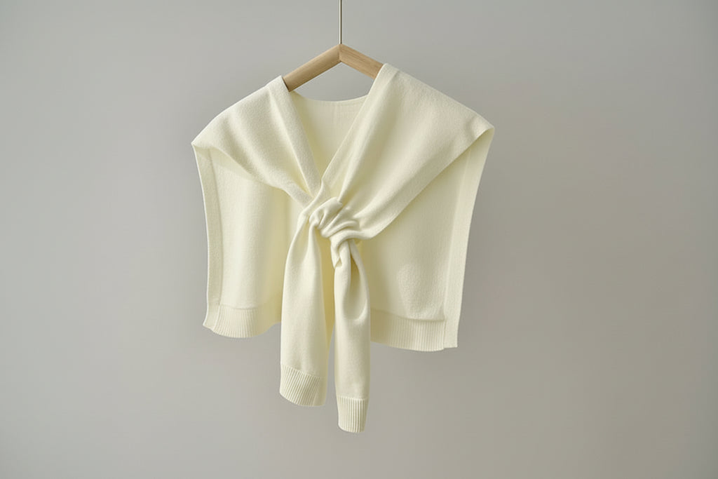 Knit Cross Cape