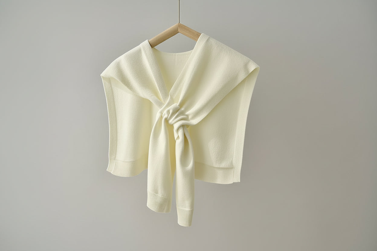 Knit Cross Cape