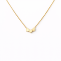 Dainty Three Heart Pendant Necklace