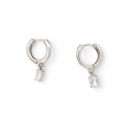 Mini Rhinestone Huggie Earrings