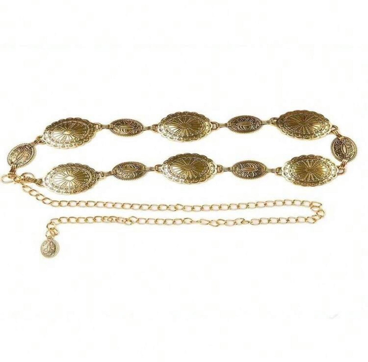 Metal Waist Boho Belt