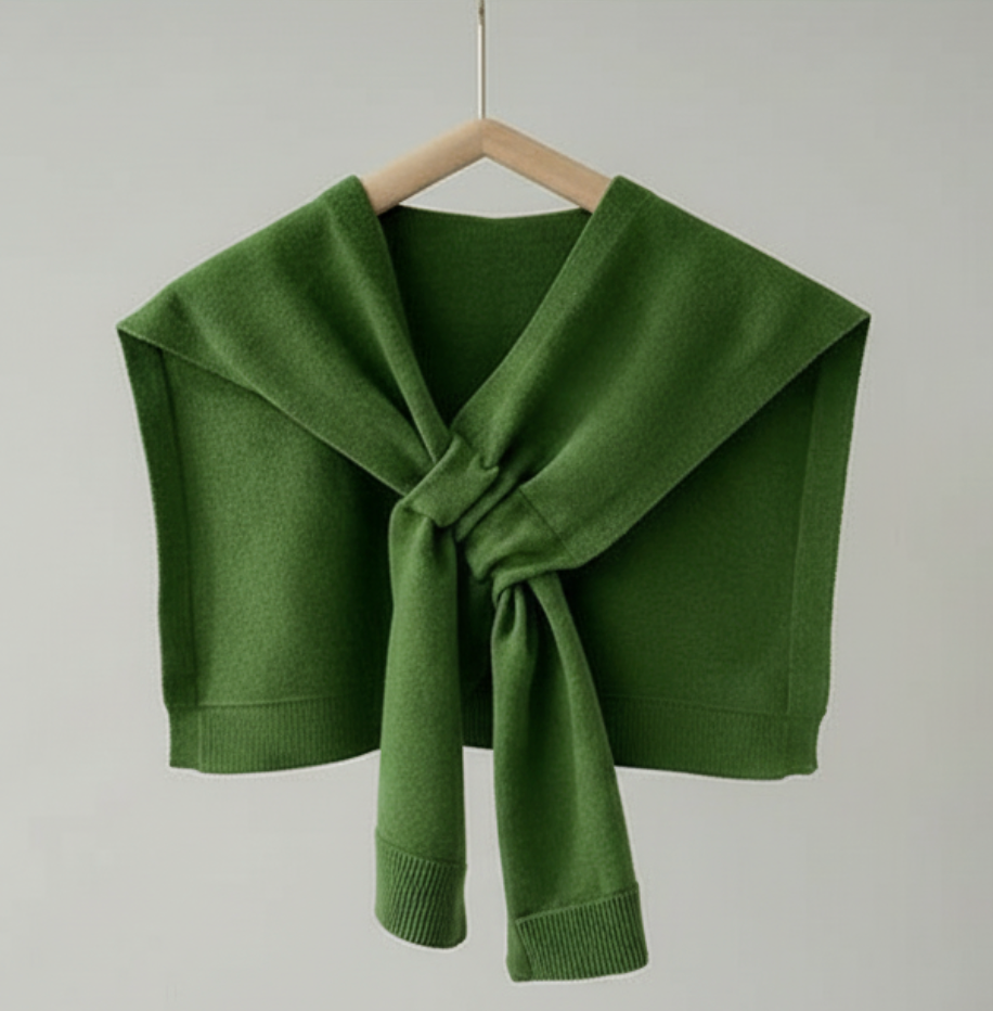 Knit Cross Cape
