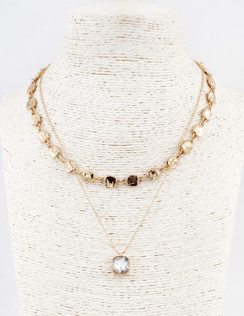 Crystal Drop Necklace