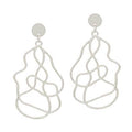Silver Asymmetric Earrings