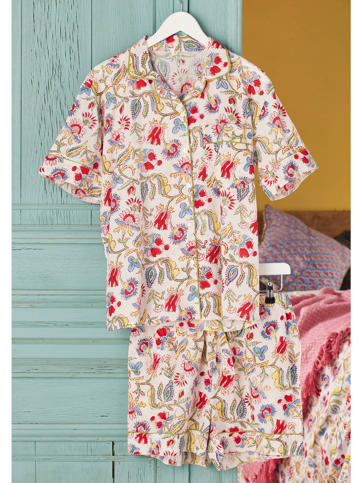 Button Front Short Pajama Set